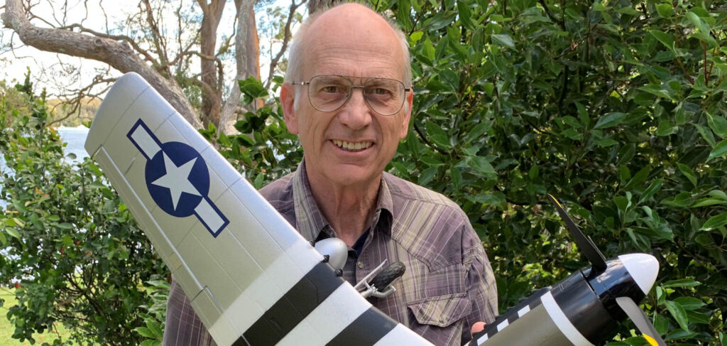 RC Jim with his eFlite 1200 P-51 Mustang