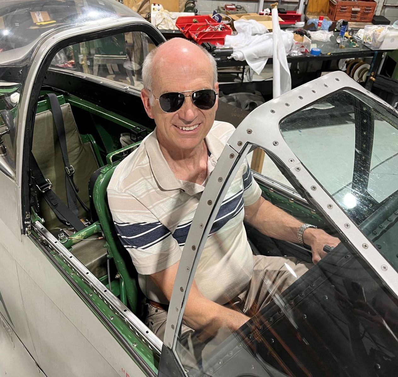 RC Jim tries out a P-51 D for fit